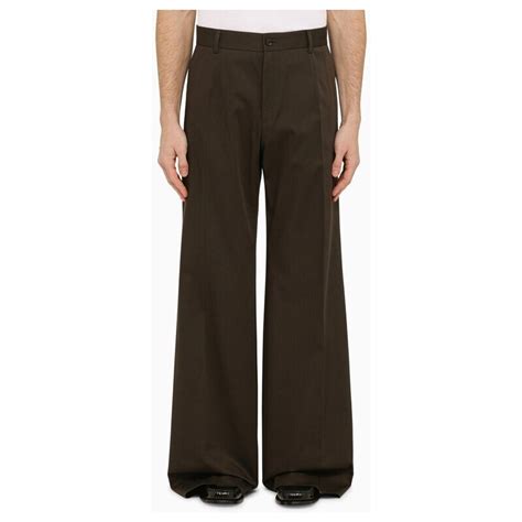 Pantaloni Dolce & gabbana in Cotone Marrone taglia 46 IT